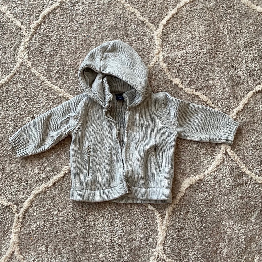 Grey cotton sweater